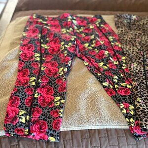 3 Betsey Johnson, Size L,  Leggings- 3 pairs bundled-, BUY ALL 3 - FREE SHIPPING